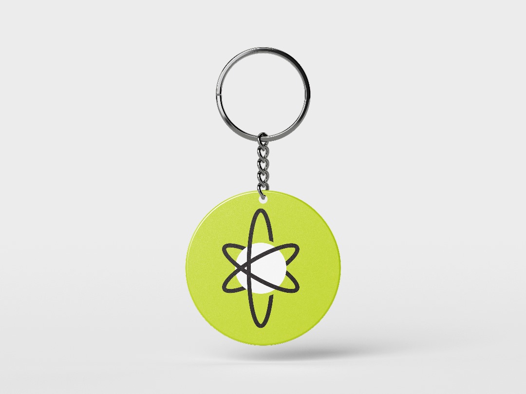 Creafri keychain with green logo
